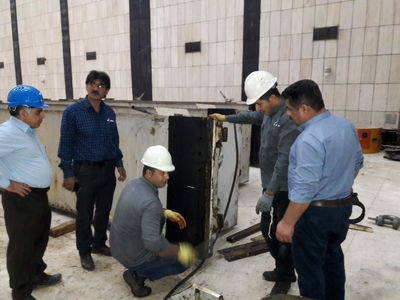 آغاز عملیات بهینه سازی دریچه آبگیر واحد 3 نیروگاه شهید عباسپور