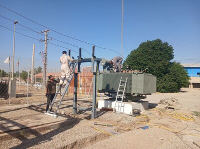 پایداری شبکه برق تاسیسات دارخوین با نصب یک دستگاه ترانسفورماتور