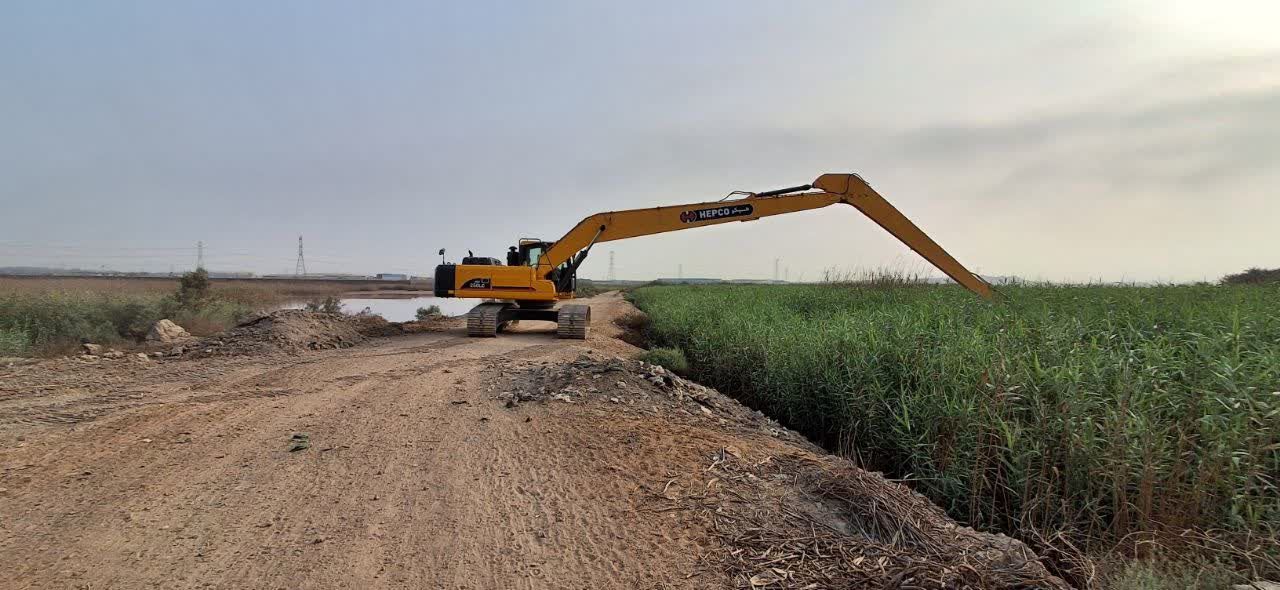  آغاز عملیات لایروبی و نی زدایی نهرمالح 