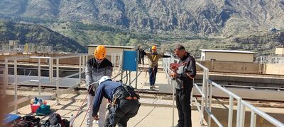 نصب شاخص جدید تراز مخزن سد کارون3