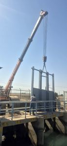 طراحی، ساخت و نصب سه دریچه جدید در شبکه آبیاری میان‌آب
