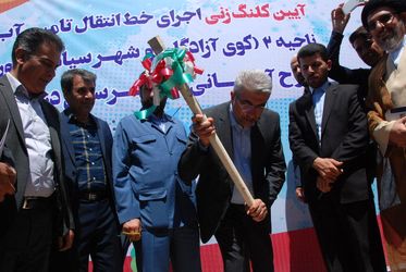تصاویر آیین بهره برداری از فاز اول طرح جامع آبرسانی به شهرستان دزفول و کلنگ زنی آغاز فاز دوم طرح