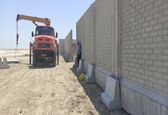 ایستگاه پمپاژ زهکش بسیتین رامشیر با دیواره های بتنی محصور شد