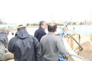 لایروبی و شستشوی کلاریفایرهای تصفیه خانه اهواز توسط شرکت آب جنوب شرق