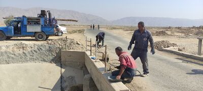 پل ورودی روستای امیرالمومنین بازسازی شد