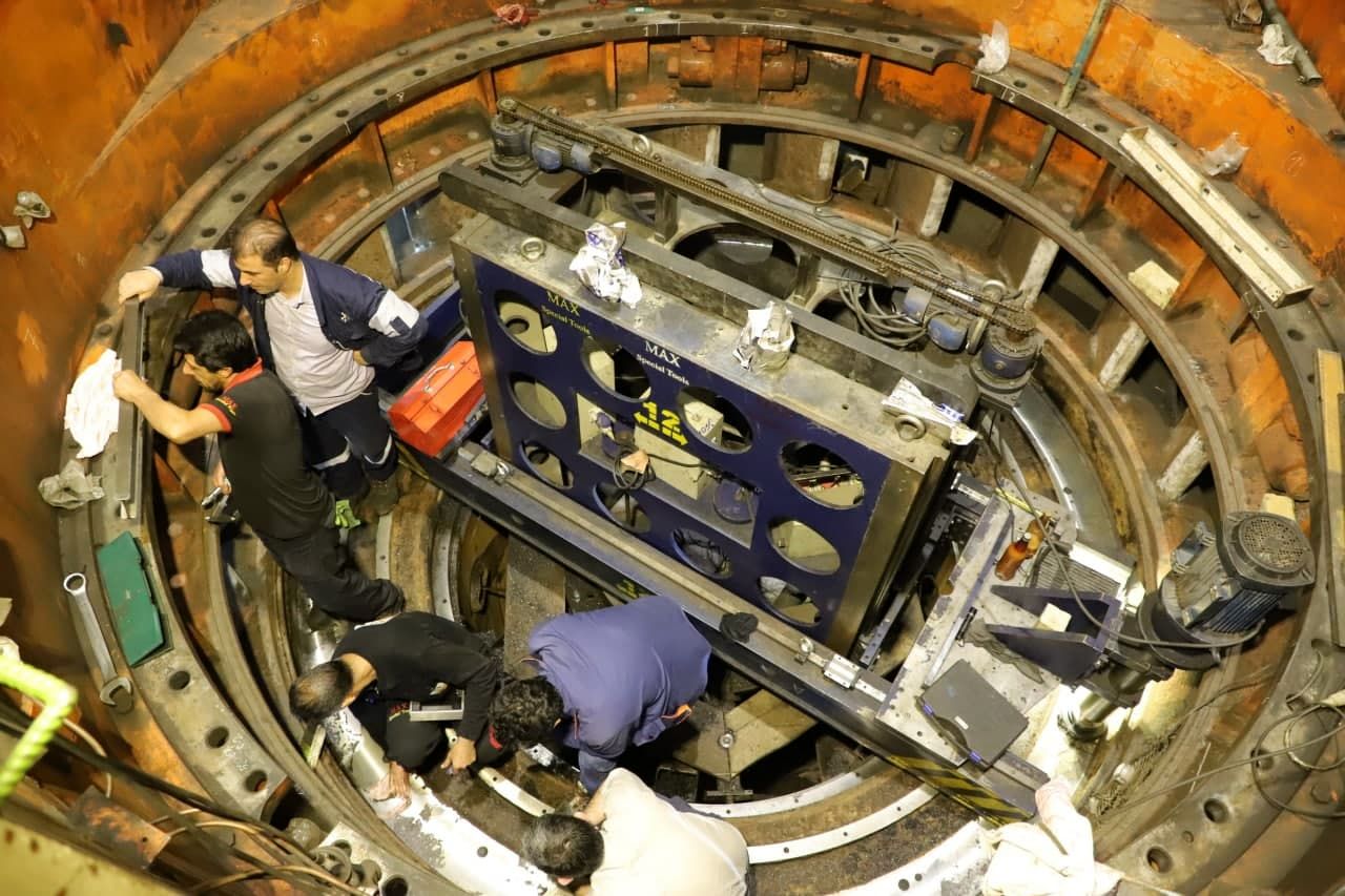 عملیات ماشین کاری رینگ ثابت توربین واحد 3 نیروگاه دز  به پایان رسید