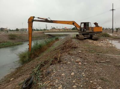 کانال اصلی آبرسانی به منطقه شرق شبکه آبیاری دز لایروبی شد
