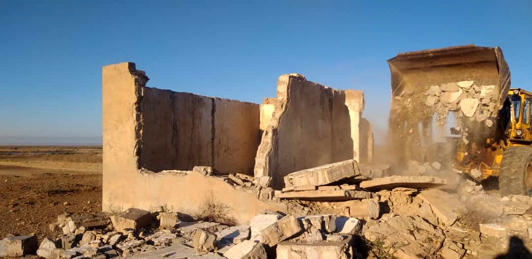 ۵ هکتار از اراضی حریم بستر رودخانه نیسان آزاد سازی شد