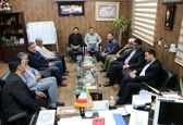 دیدار مدیرعامل شرکت بهره‌برداری از شبکه‌های آبیاری کرخه و شاوور با فرماندار شهرستان حمیدیه