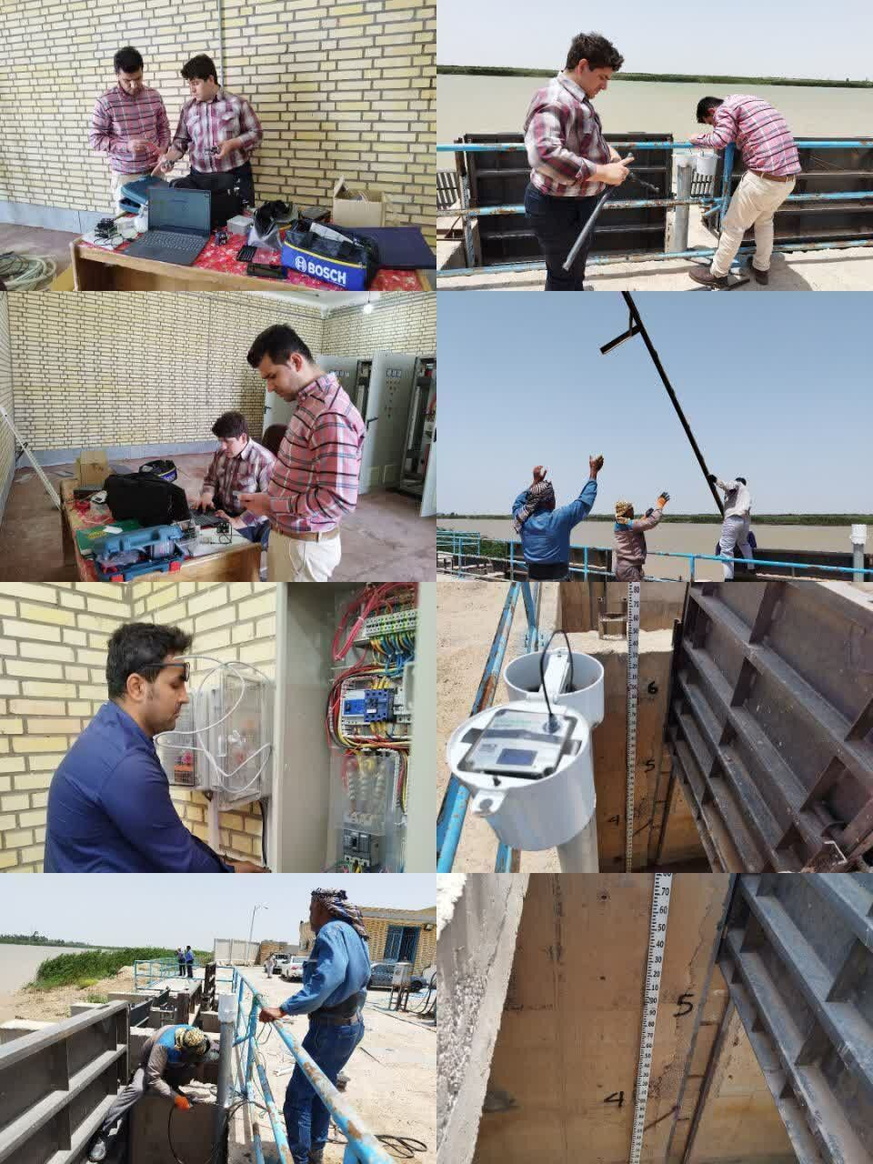  نصب ادوات سنجش آب در ایستگاه پمپاژ محیط زیست دارخوین