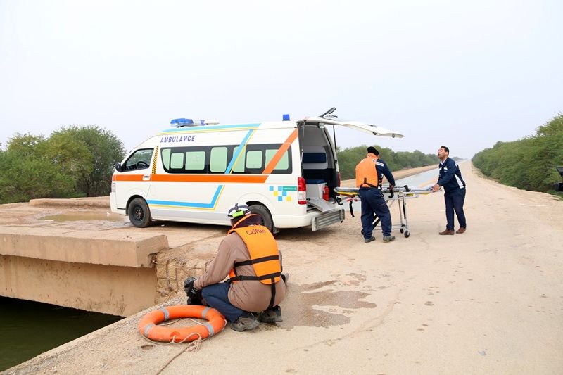 برگزاری مانور نجات غریق در شرکت آب جنوب شرق  