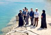  رها سازی بچه ماهیان بومی در دریاچه سد مارون  