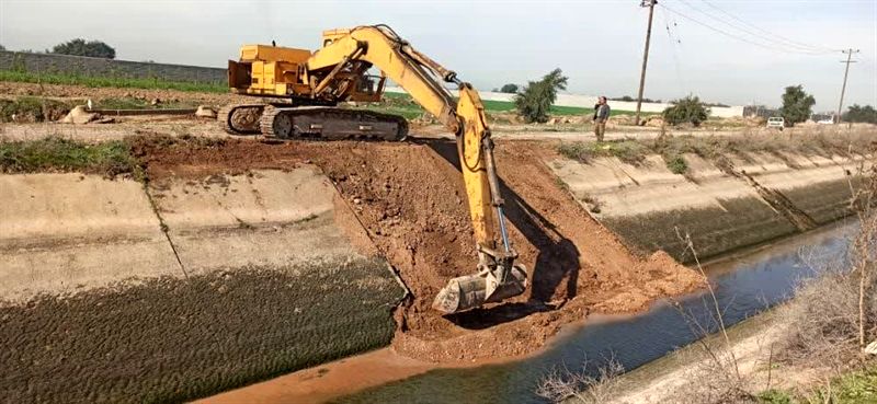 کانال اصلی منطقه شرق شبکه آبیاری دز ترمیم شد