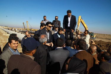 بازدید یک روزه استاندار از طرح آبرسانی غدیر