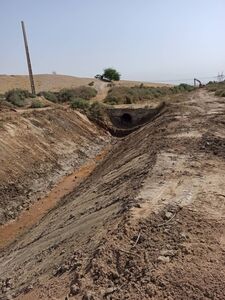 زهکش روستای رمیله رامشیر احیا شد