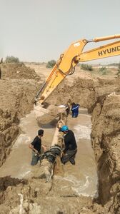 دو خط انتقال آب به شهرستان هندیجان مجزا شد