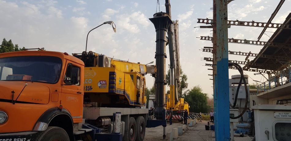 عملیات موفقیت آمیز تعمیر اساسی ، نصب و راه ­اندازی پمپ عمودی ۵۱۰ کیلوواتی در ایستگاه پمپاژ ویس