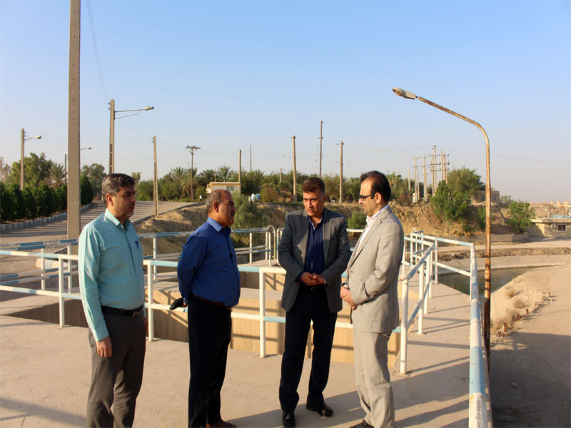 بازدید فرماندار شهرستان بهبهان از شبکه های آبیاری مارون