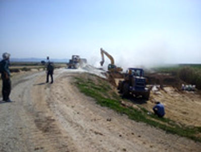 شکستگی کانال اصلی داریون مرمت و بازساری شد