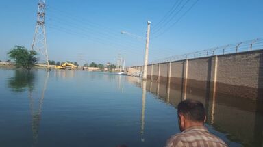 اتمام عملیات استحکام بخشی دیوار پست برق(کوت امیر) توسط دفتر مهندسی عمومی 