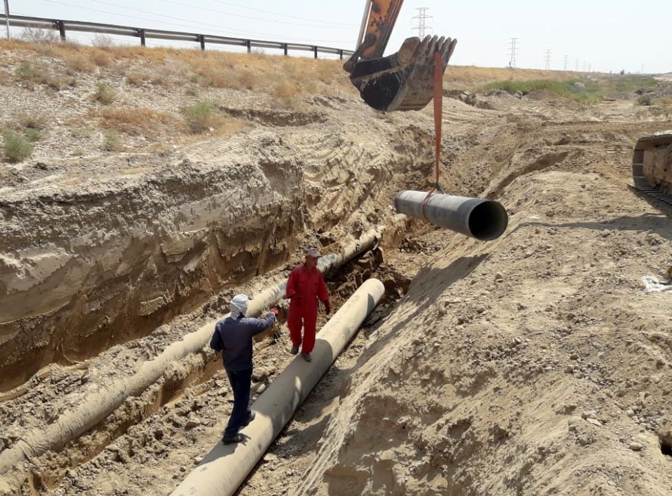  اتمام عملیات تعویض بیش از ۵۰۰ متر از خط لوله انتقال آب به شهرستان هندیجان