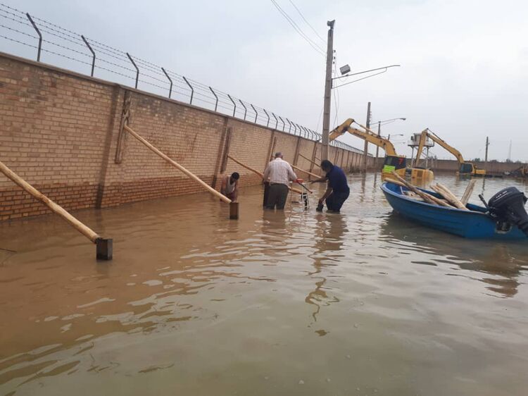 اتمام عملیات استحکام بخشی دیوار پست برق(کوت امیر) توسط دفتر مهندسی عمومی 