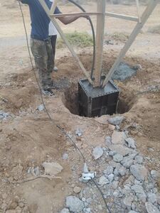 مقاوم‌سازی دکل‌های خطوط انتقال برق فیدر ۵۰۳۲ مسیر کانال آبرسانی شرکت آب جنوب شرق