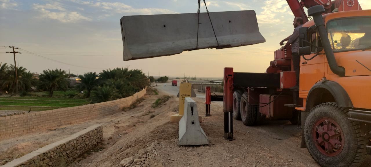 پل روستای شیری هندیجان ایمن سازی شد