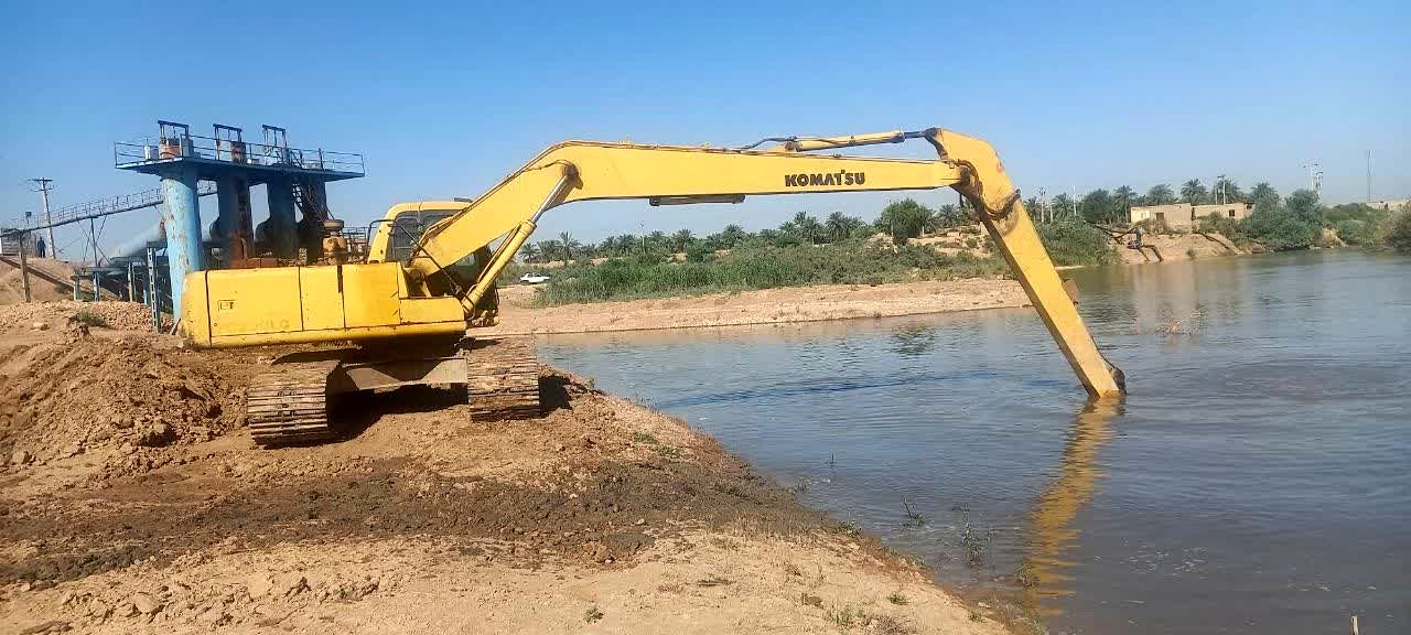 ورودی ایستگاه پمپاژ ریزگردها لایروبی شد