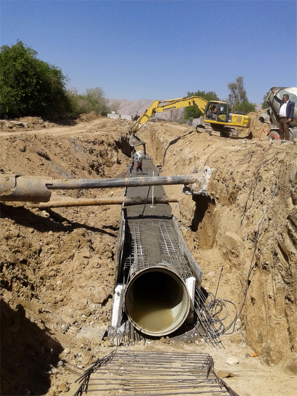 سیفون معکوس یک کانال قدیمی در منصوریه تعریض شد