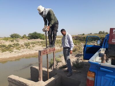 آب احشام روستاهای پایین دست نهر لشکرآباد تامین شد