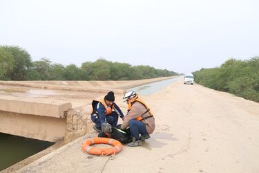 مانور نجات غریق در شرکت آب جنوب شرق برگزار شد.