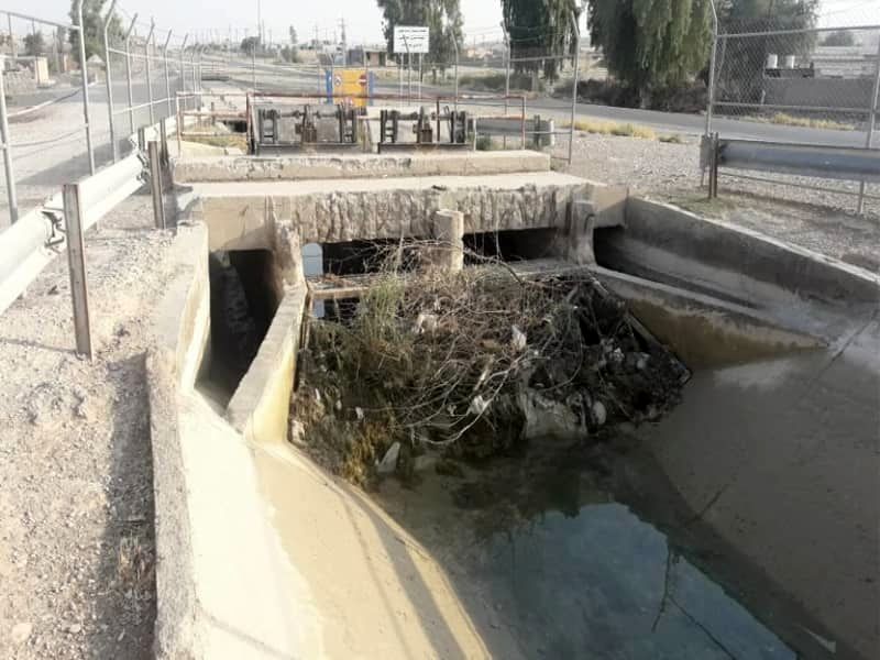 پاک سازی و تمیزکاری آشغالگیرهای کانال اصلی شبکه جایزان