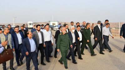 بازدید مدیرعامل شرکت مدیریت منابع آب ایران از تاسیسات آبی سازمان آب و برق خوزستان