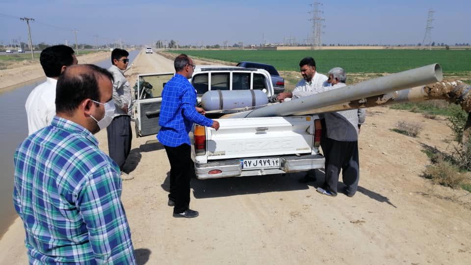 اقدامات پیشگیرانه از برداشت غیر مجاز آب در شرکت آبیاری کارون بزرگ