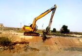 لایروبی کانال اصلی شبکه پنج هزار هکتار حوزه مرکزی