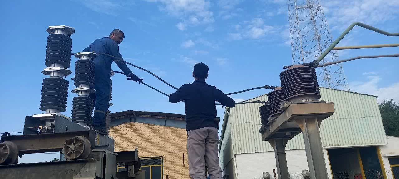 نصب دژنگتور گازی FPS ایستگاه برق امیدیه یک