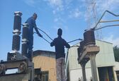 نصب دژنگتور گازی FPS ایستگاه برق امیدیه یک