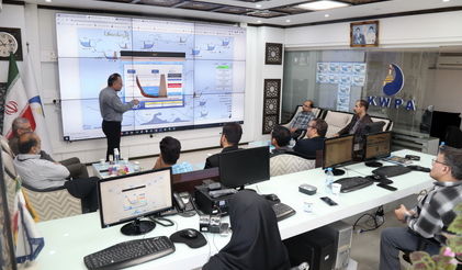 بازدید مدیران شرکت توزیع برق کرمان و مدیران سد و نیروگاه جیرفت از سازمان آب و برق خوزستان