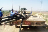  شناسایی و جمع آوری تجهیزات برداشت آب غیرمجاز در شمال خوزستان