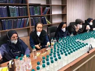 گزارش تصویری از فعالیت بسیج سازمان آب و برق در ارسال مواد ضدعفونی به مناطق محروم