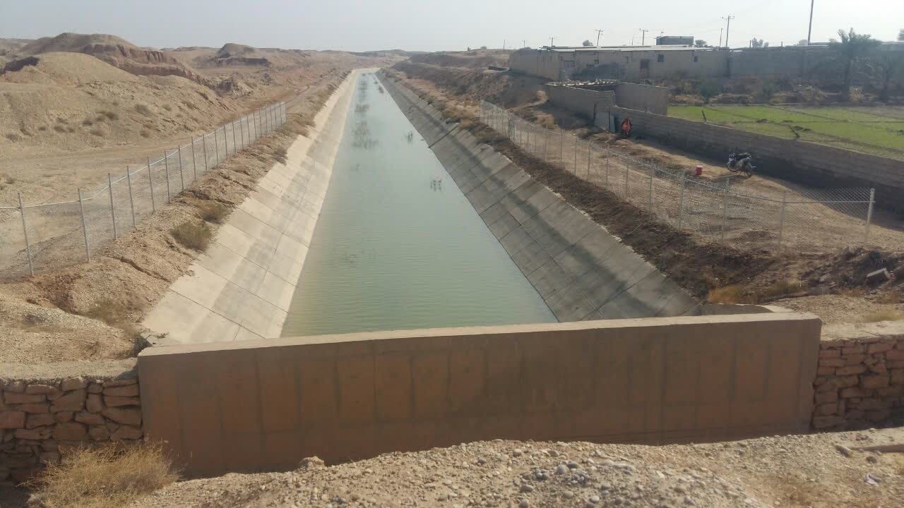 کانال اصلی شبکه آبیاری هندیجان ایمن شد