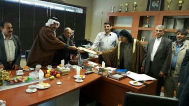 قدرداني جمعيت سران عشاير عرب خوزستان از مديرعامل شرکت آبياري کرخه و شاوور