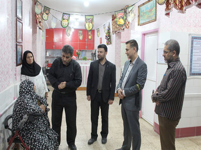 بازدید مدیرعامل شرکت آبیاری مارون از سرای سالمندان "آل یاسین" شهرستان بهبهان