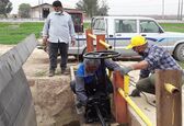 تامین آب اراضی کشاورزی شبکه آبیاری کوثر در شرکت آبیاری کرخه و شاوور با تمام توان ادامه دارد