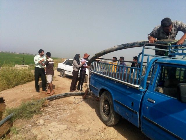 جلوگیری از برداشت‌های غیرمجاز آب در حوزه‌مرکزی شرکت آبیاری کرخه و شاوور