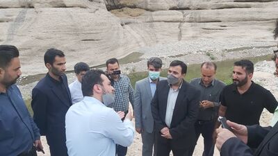 بازدید اعضای کمیسیون انرژی مجلس شورای اسلامی از طرح آبرسانی به شهرستان لالی