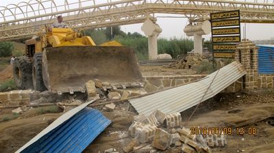آزادسازی 13 هزار متر مربع از اراضی بستر سیلابی رودخانه کارون
