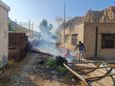 مانور اطفاء حریق در شرکت بهره برداری مارون برگزار شد 
