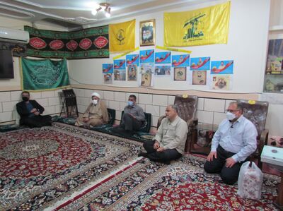 دیدار مشاور ایثارگران سازمان آب و برق خوزستان با دو رزمنده دفاع مقدس دزفول